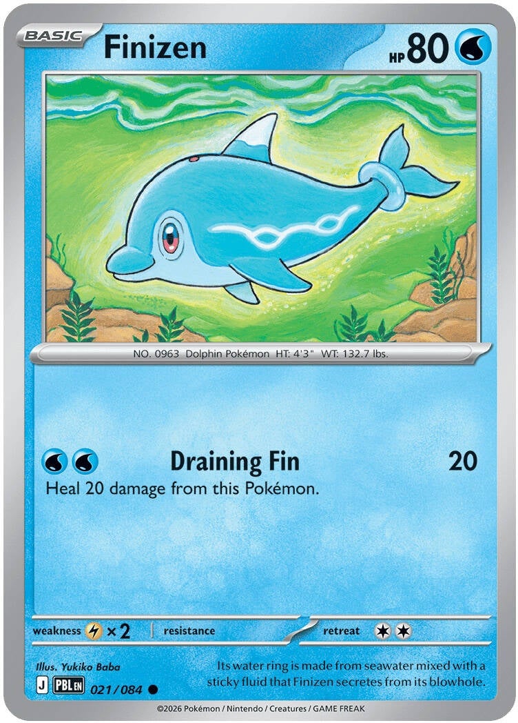 Finizen 021/084 - POKEMON MEGA EVOLUTION: PITCH BLACK - Pokemon Single Card