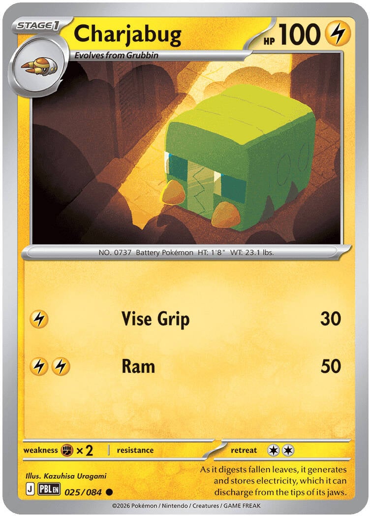 Charjabug 025/084 - POKEMON MEGA EVOLUTION: PITCH BLACK - Pokemon Single Card