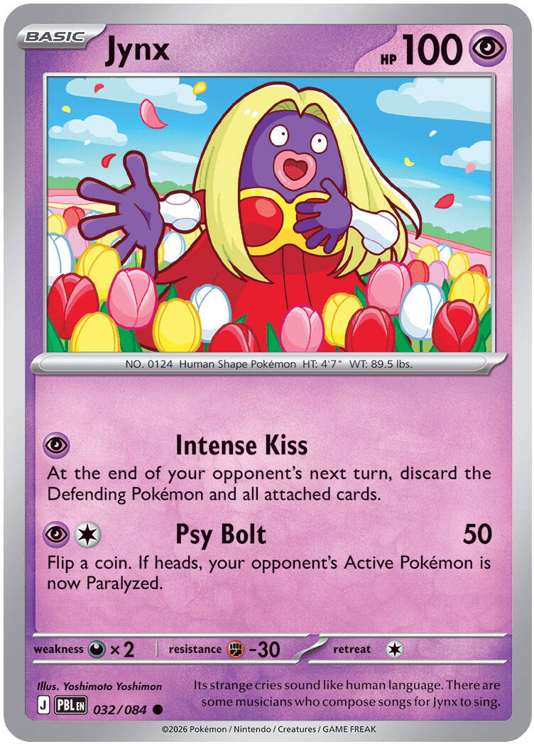 Jynx 032/084 - POKEMON MEGA EVOLUTION: PITCH BLACK - Pokemon Single Card