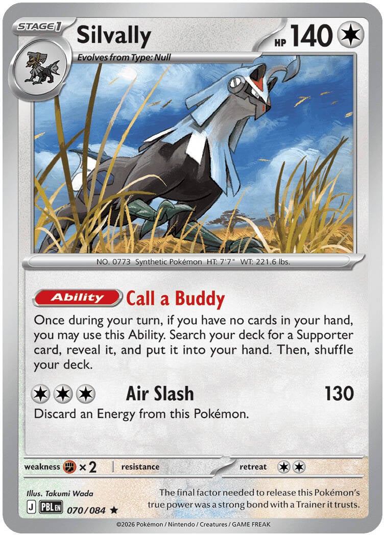 Silvally 070/084 - POKEMON MEGA EVOLUTION: PITCH BLACK - Pokemon Single Card