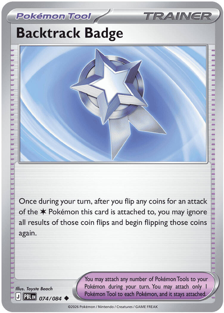 Backtrack Badge 074/084 - POKEMON MEGA EVOLUTION: PITCH BLACK - Pokemon Single Card
