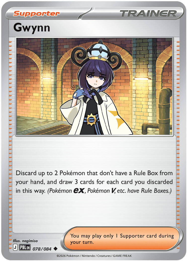 Gwynn 078/084 - POKEMON MEGA EVOLUTION: PITCH BLACK - Pokemon Single Card