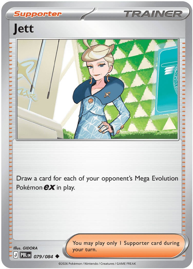 Jett 079/084 - POKEMON MEGA EVOLUTION: PITCH BLACK - Pokemon Single Card
