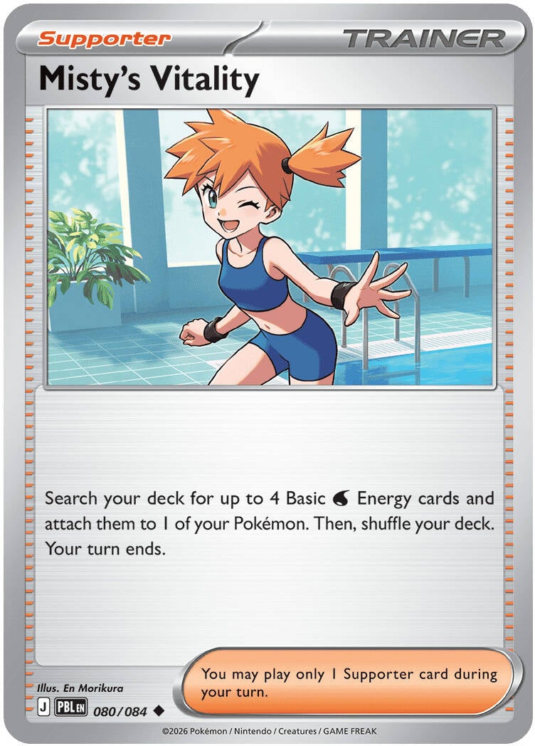Misty's Vitality 080/084 - POKEMON MEGA EVOLUTION: PITCH BLACK - Pokemon Single Card