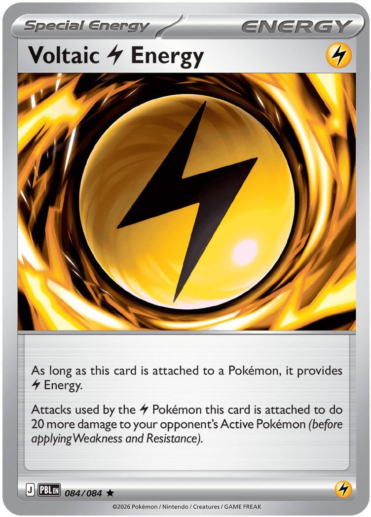Voltaic Lightining Energy 084/084 - POKEMON MEGA EVOLUTION: PITCH BLACK - Pokemon Single Card