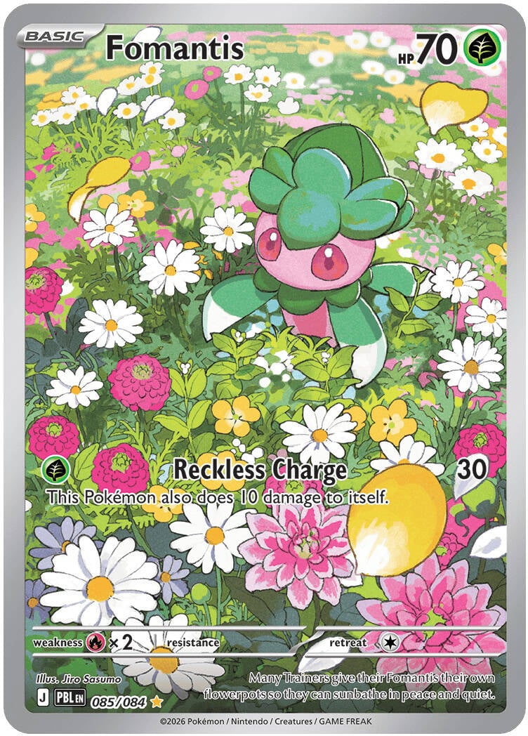 Fomantis 085/084 - POKEMON MEGA EVOLUTION: PITCH BLACK - Pokemon Single Card