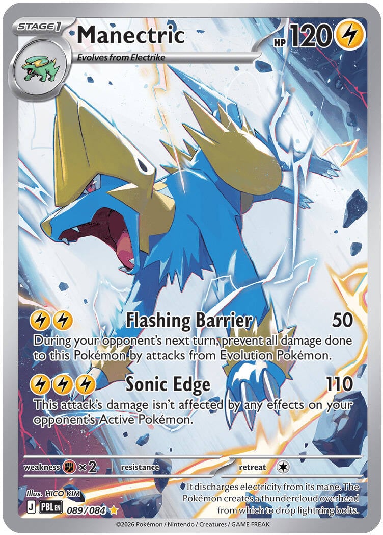 Manectric 089/084 - POKEMON MEGA EVOLUTION: PITCH BLACK - Pokemon Single Card