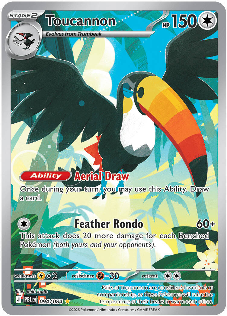 Toucannon 094/084 - POKEMON MEGA EVOLUTION: PITCH BLACK - Pokemon Single Card