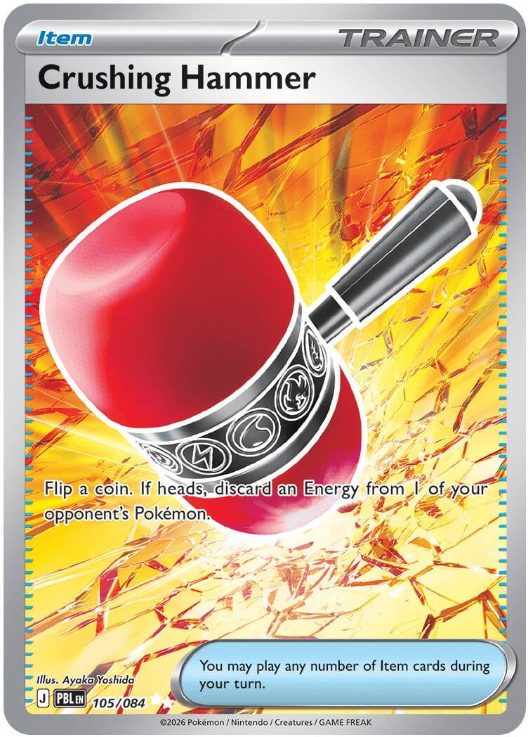 Crushing Hammer 105/084 - POKEMON MEGA EVOLUTION: PITCH BLACK - Pokemon Single Card