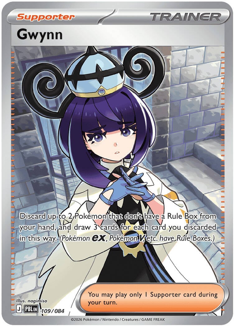 Gwynn 109/084 - POKEMON MEGA EVOLUTION: PITCH BLACK - Pokemon Single Card
