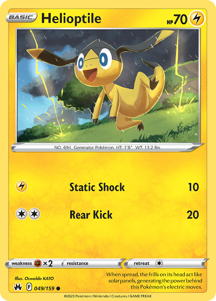 Helioptile 049/159 - POKEMON SWORD & SHIELD: CROWN ZENITH
