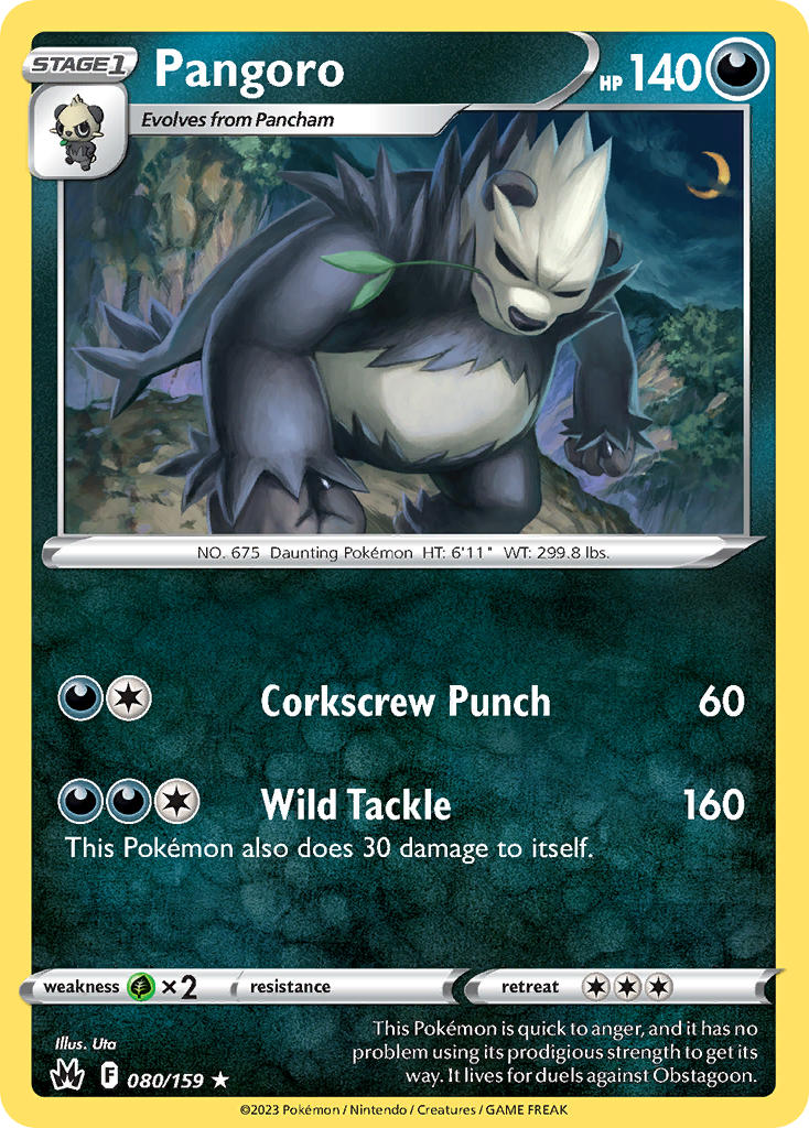 Pangoro 080/159 - POKEMON SWORD & SHIELD: CROWN ZENITH