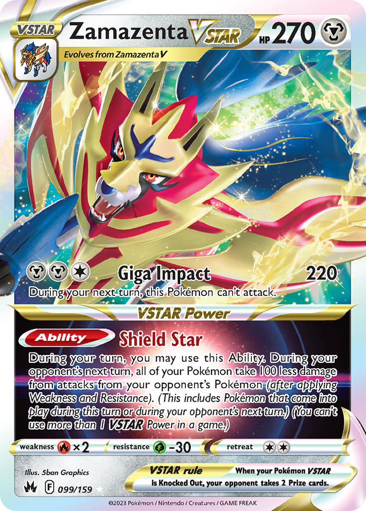 Zamazenta VSTAR 099/159 - POKEMON SWORD & SHIELD: CROWN ZENITH
