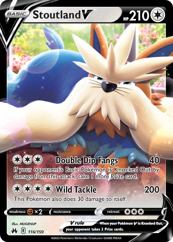Stoutland V 116/159 - POKEMON SWORD & SHIELD: CROWN ZENITH