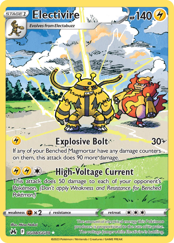 Electivire GG08/GG70 - POKEMON SWORD & SHIELD: CROWN ZENITH | GALARIAN GALLERY
