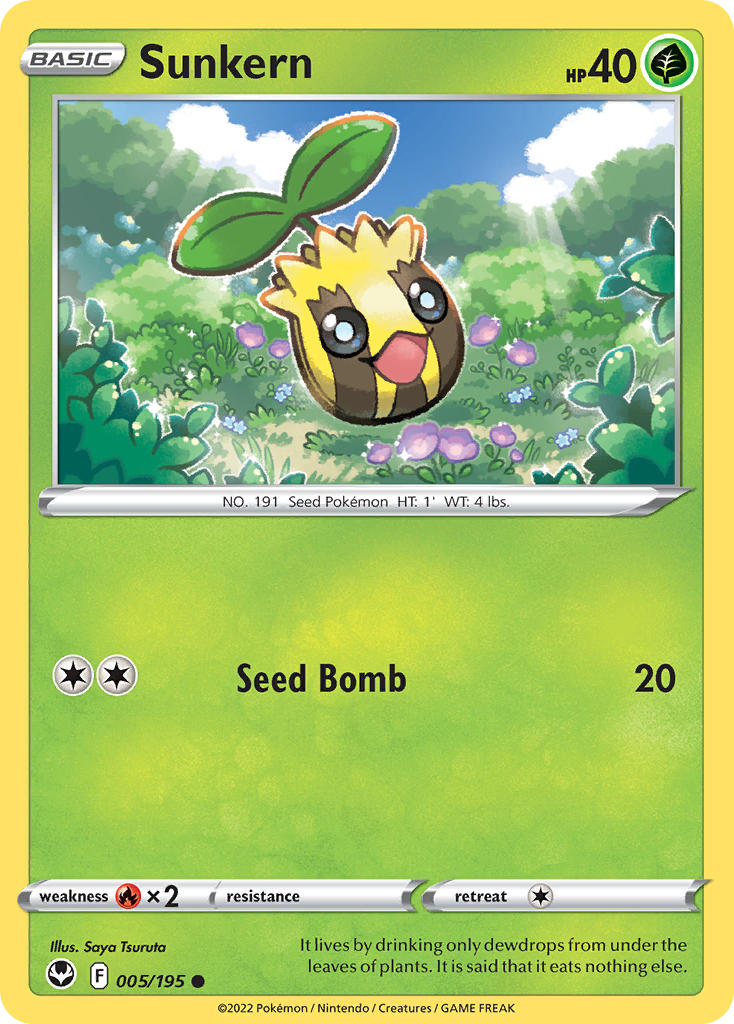 Sunkern 005/195 - POKEMON SWORD & SHIELD: SILVER TEMPEST