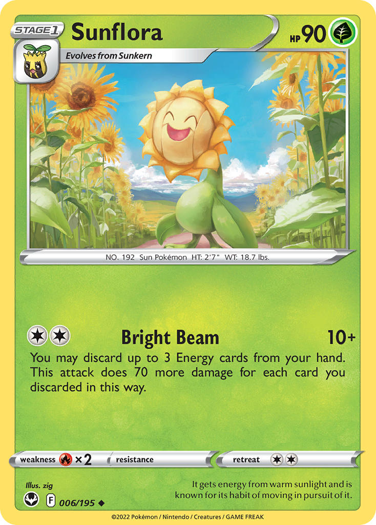 Sunflora 006/195 - POKEMON SWORD & SHIELD: SILVER TEMPEST