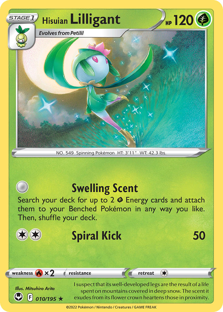 Hisuian Lilligant 010/195 - POKEMON SWORD & SHIELD: SILVER TEMPEST
