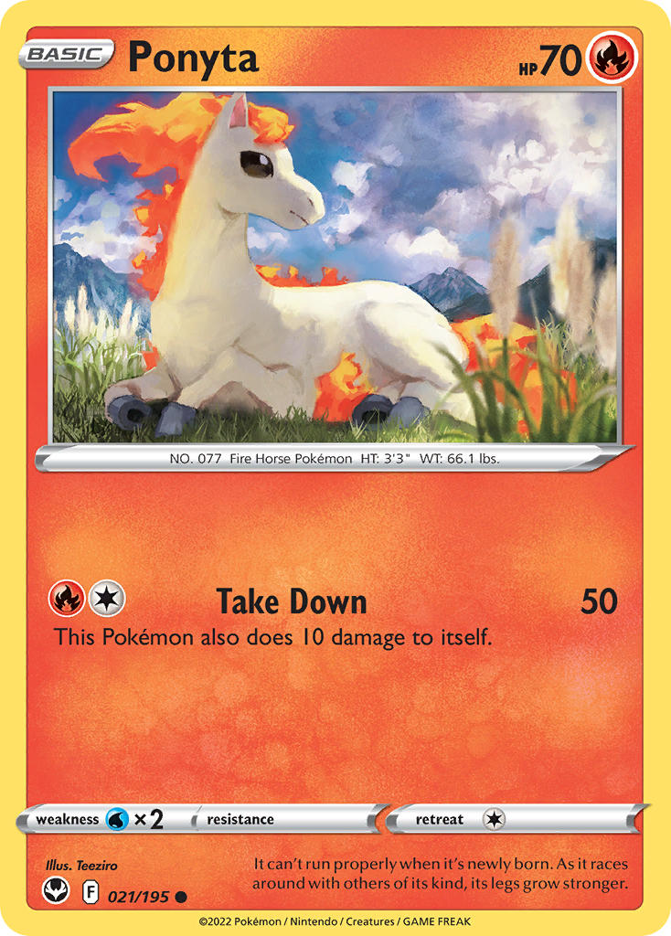Ponyta 021/195 - POKEMON SWORD & SHIELD: SILVER TEMPEST