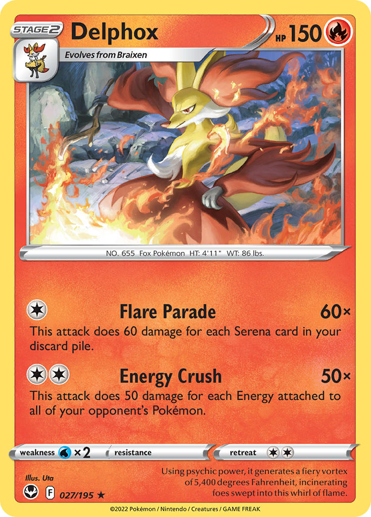Delphox 027/195 - POKEMON SWORD & SHIELD: SILVER TEMPEST