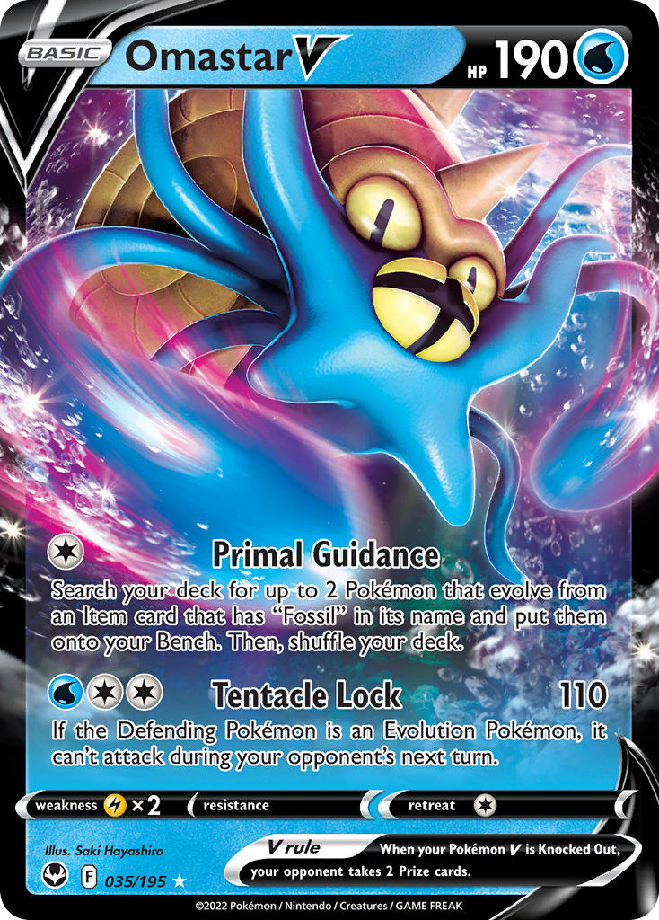 Omastar V 035/195 - POKEMON SWORD & SHIELD: SILVER TEMPEST