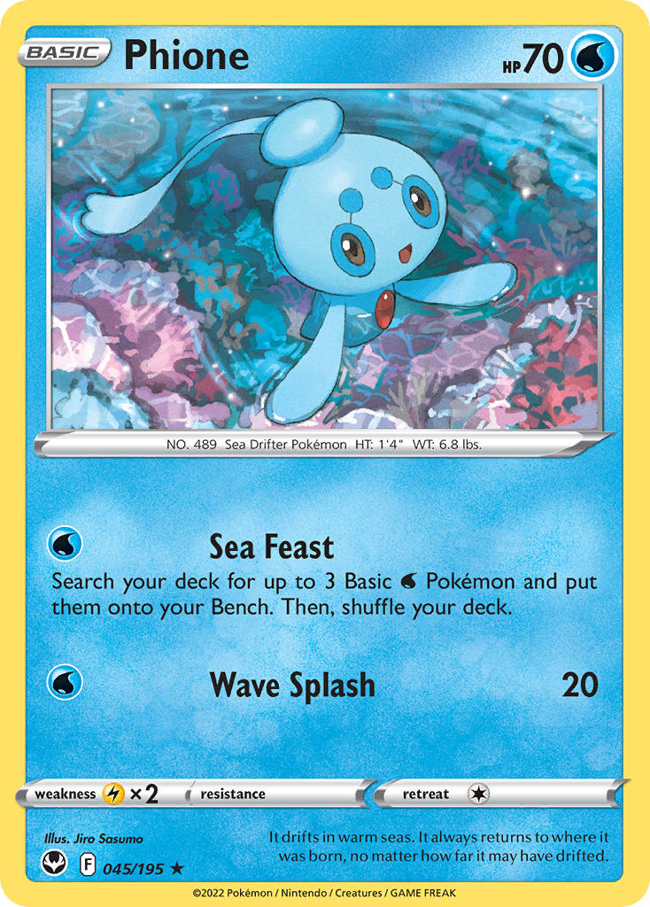 Phione 045/195 - POKEMON SWORD & SHIELD: SILVER TEMPEST