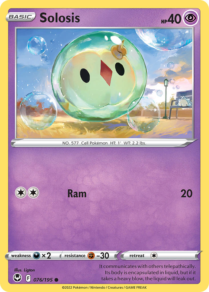 Solosis 076/195 - POKEMON SWORD & SHIELD: SILVER TEMPEST