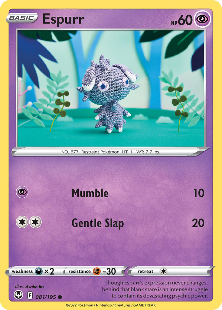 Espurr 081/195 - POKEMON SWORD & SHIELD: SILVER TEMPEST