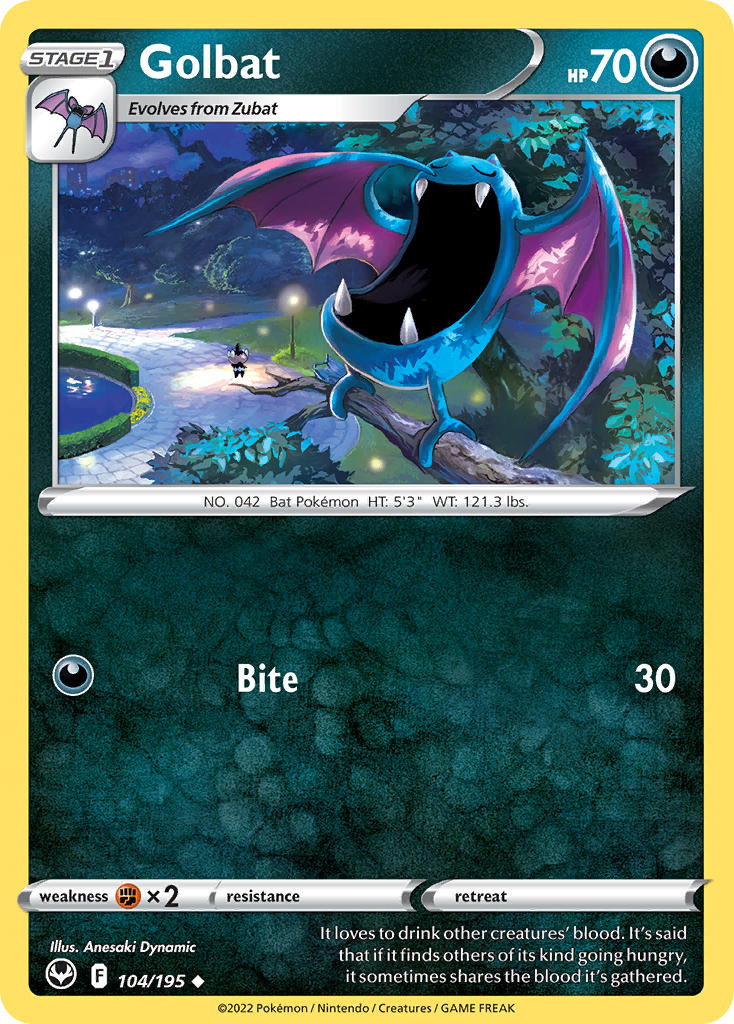 Golbat 104/195 - POKEMON SWORD & SHIELD: SILVER TEMPEST