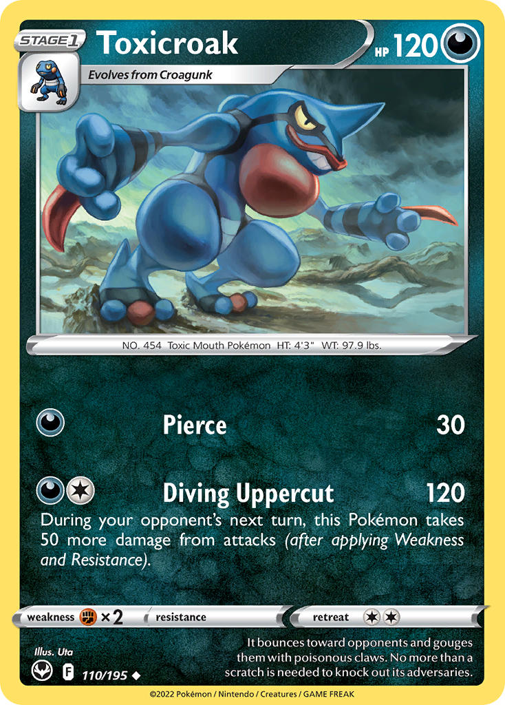Toxicroak 110/195 - POKEMON SWORD & SHIELD: SILVER TEMPEST