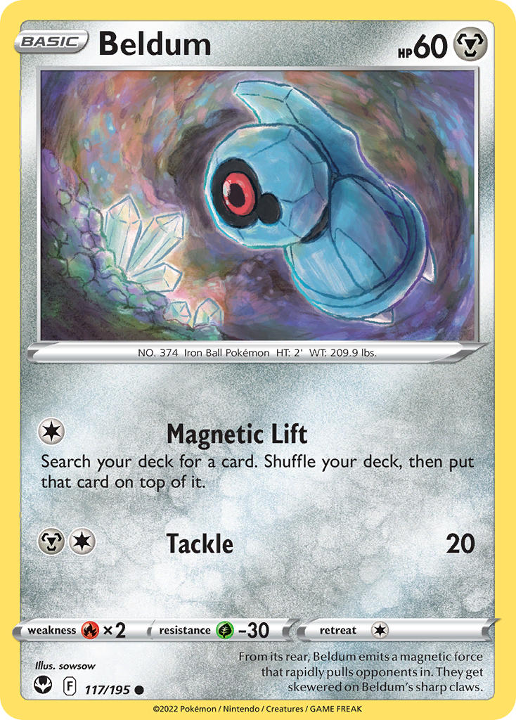 Beldum 117/195 - POKEMON SWORD & SHIELD: SILVER TEMPEST