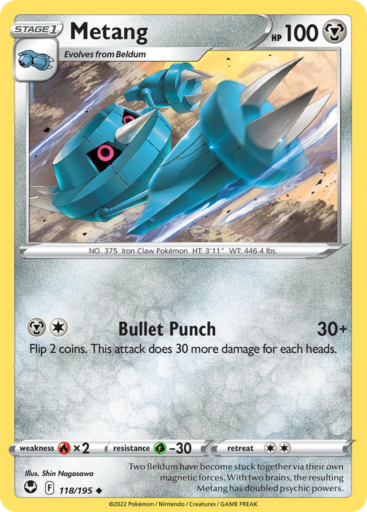 Metang 118/195 - POKEMON SWORD & SHIELD: SILVER TEMPEST