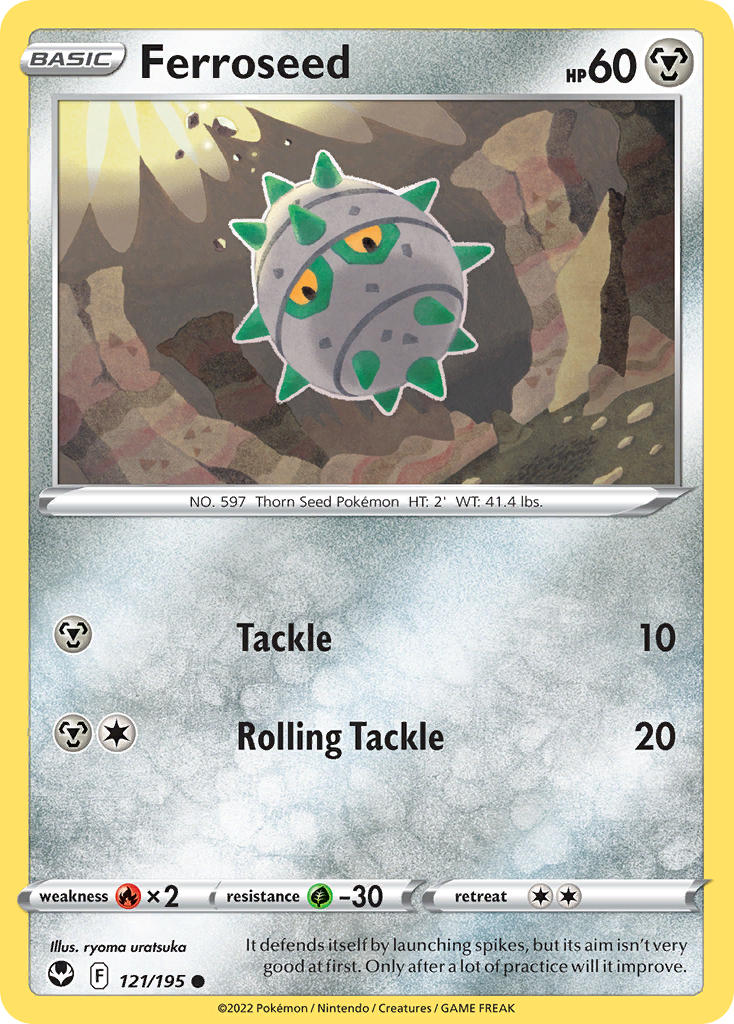 Ferroseed 121/195 - POKEMON SWORD & SHIELD: SILVER TEMPEST