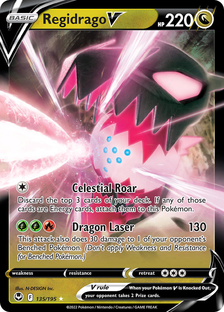 Regidrago V 135/195 - POKEMON SWORD & SHIELD: SILVER TEMPEST