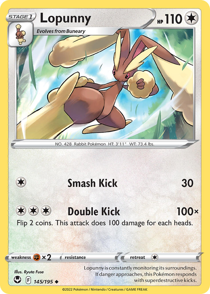 Lopunny 145/195 - POKEMON SWORD & SHIELD: SILVER TEMPEST