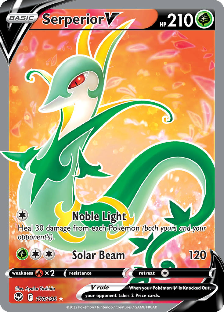 Serperior V 170/195 - POKEMON SWORD & SHIELD: SILVER TEMPEST