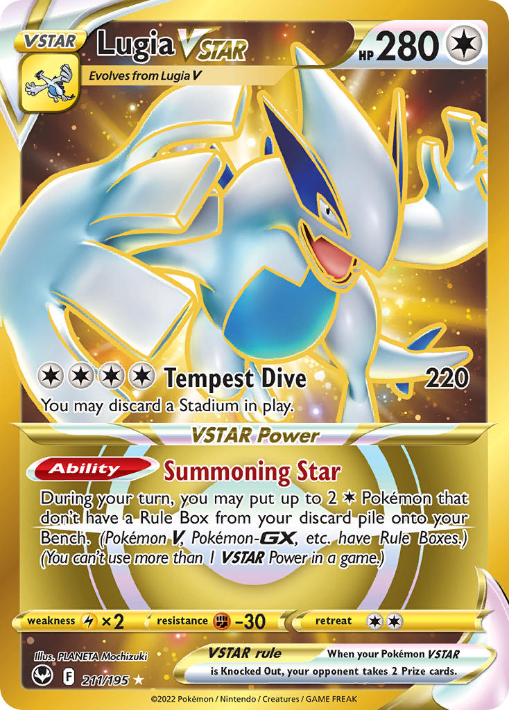 Lugia VSTAR 211/195 - POKEMON SWORD & SHIELD: SILVER TEMPEST
