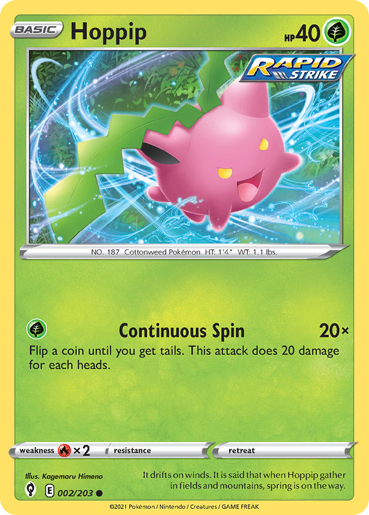 Hoppip 002/203 - POKEMON SWORD & SHIELD: EVOLVING SKIES