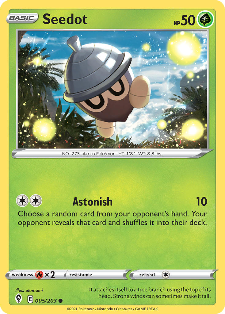 Seedot 005/203 - POKEMON SWORD & SHIELD: EVOLVING SKIES