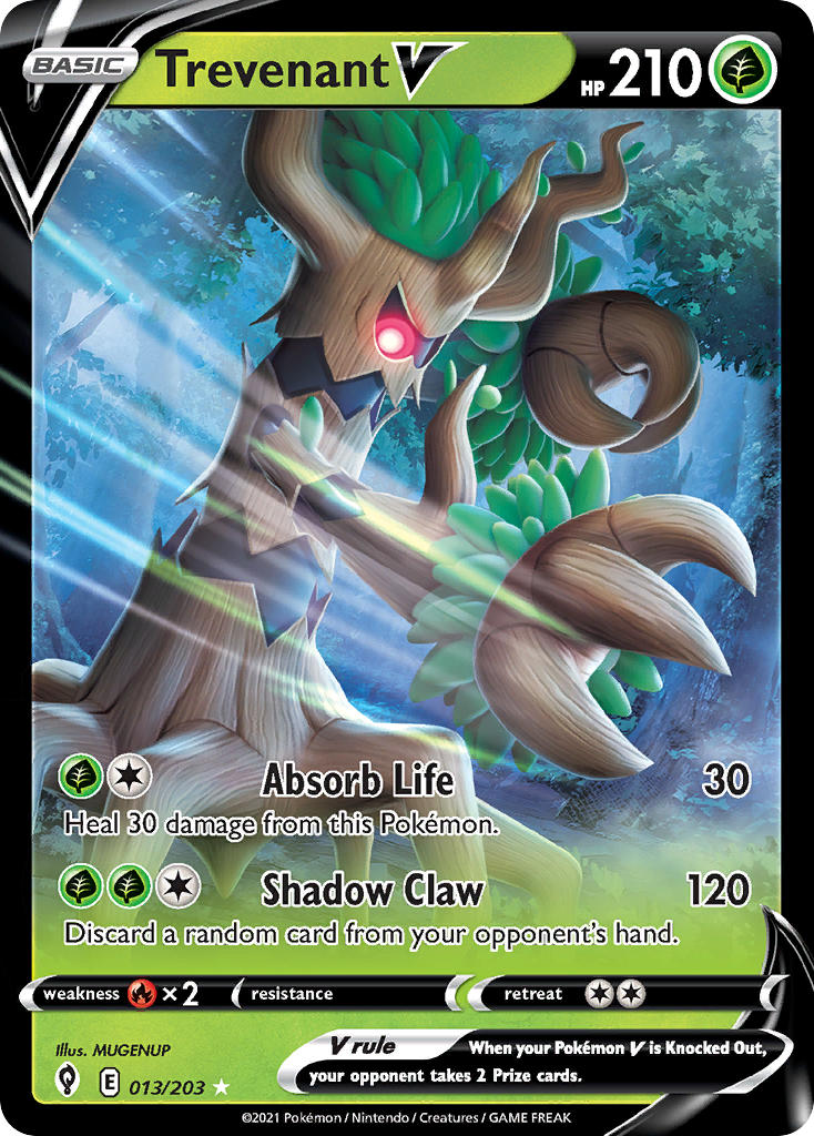 Trevenant V 013/203 - POKEMON SWORD & SHIELD: EVOLVING SKIES