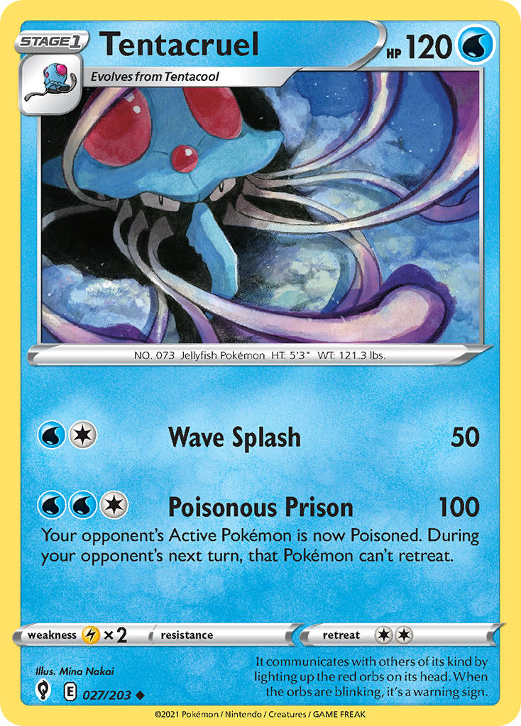 Tentacruel 027/203 - POKEMON SWORD & SHIELD: EVOLVING SKIES