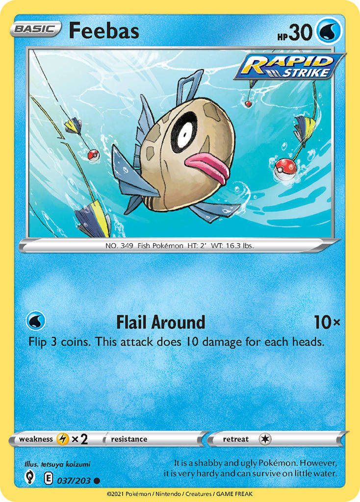 Feebas 037/203 - POKEMON SWORD & SHIELD: EVOLVING SKIES