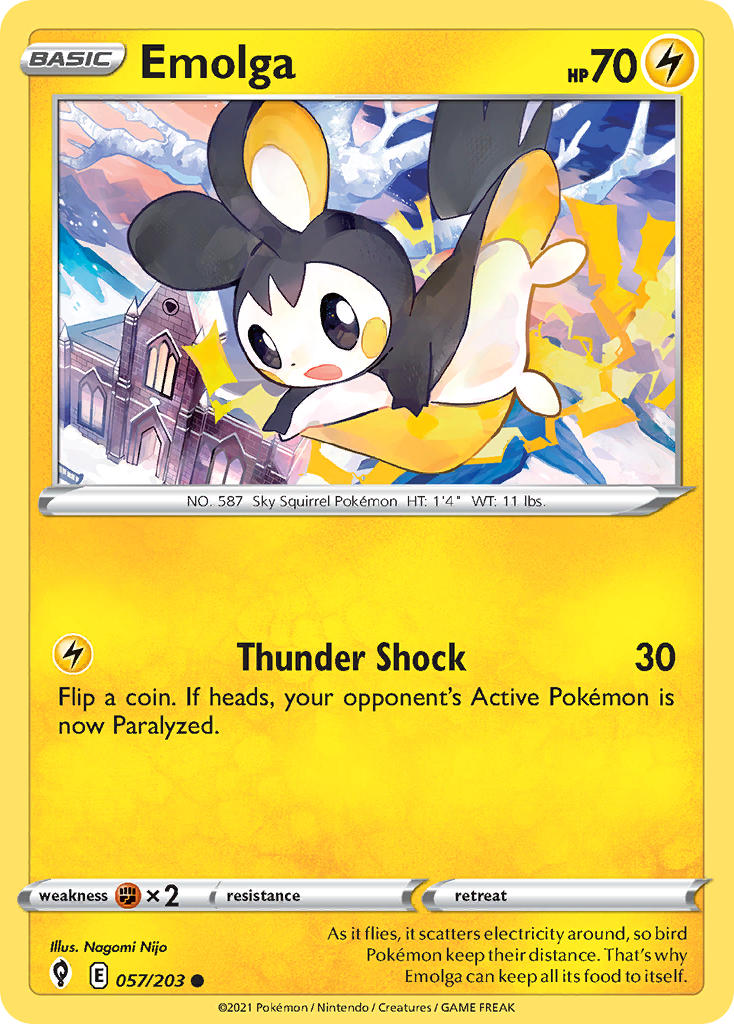 Emolga 057/203 - POKEMON SWORD & SHIELD: EVOLVING SKIES