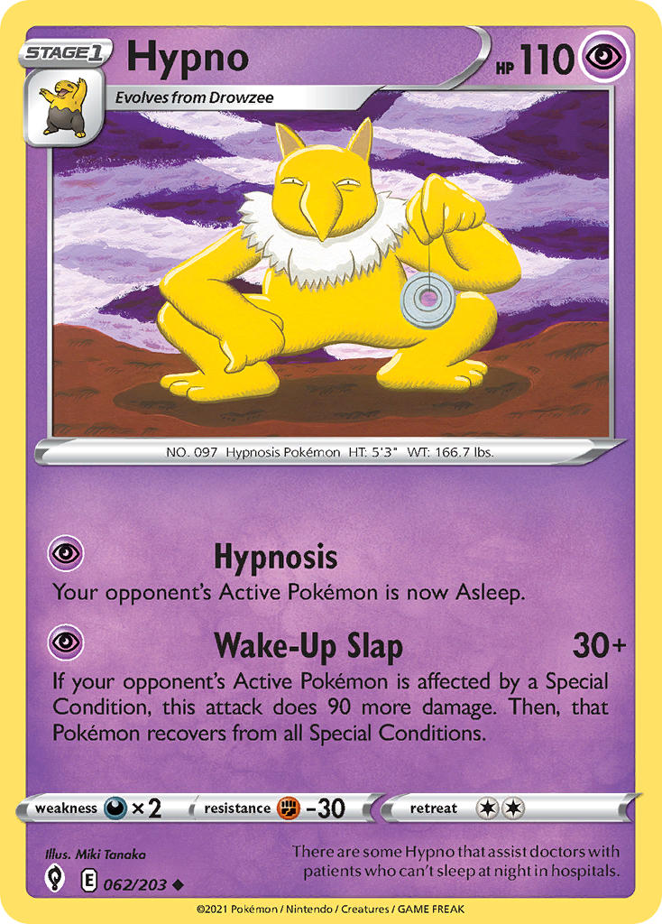 Hypno 062/203 - POKEMON SWORD & SHIELD: EVOLVING SKIES