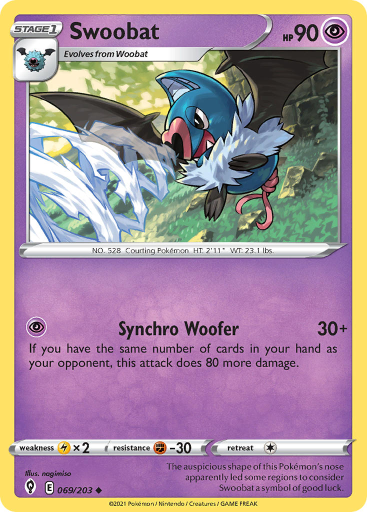 Swoobat 069/203 - POKEMON SWORD & SHIELD: EVOLVING SKIES