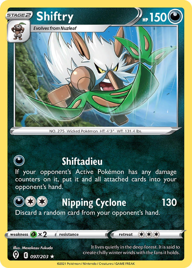 Shiftry 097/203 - POKEMON SWORD & SHIELD: EVOLVING SKIES
