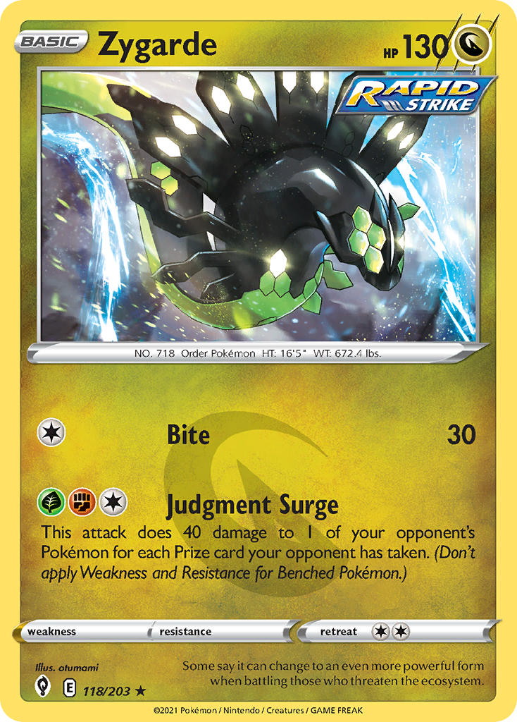 Zygarde 118/203 - POKEMON SWORD & SHIELD: EVOLVING SKIES