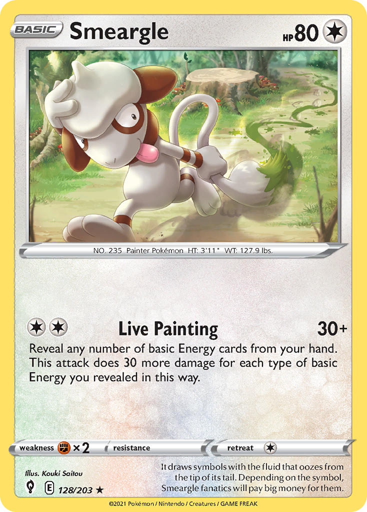 Smeargle 128/203 - POKEMON SWORD & SHIELD: EVOLVING SKIES