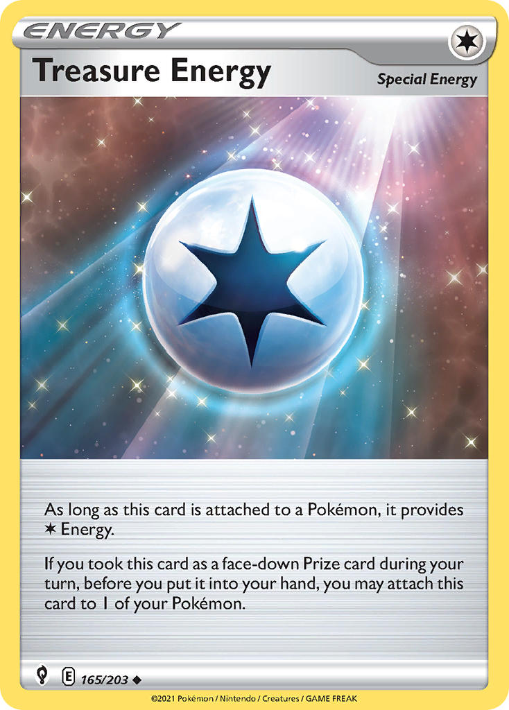 Treasure Energy 165/203 - POKEMON SWORD & SHIELD: EVOLVING SKIES