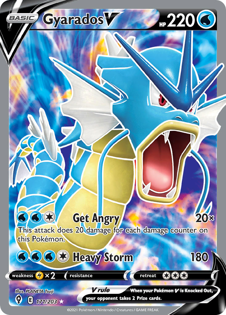Gyarados V 171/203 - POKEMON SWORD & SHIELD: EVOLVING SKIES